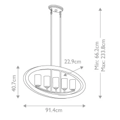 Żyrandol Grand Bank (KL-GRAND-BANK5) - Elstead Lighting