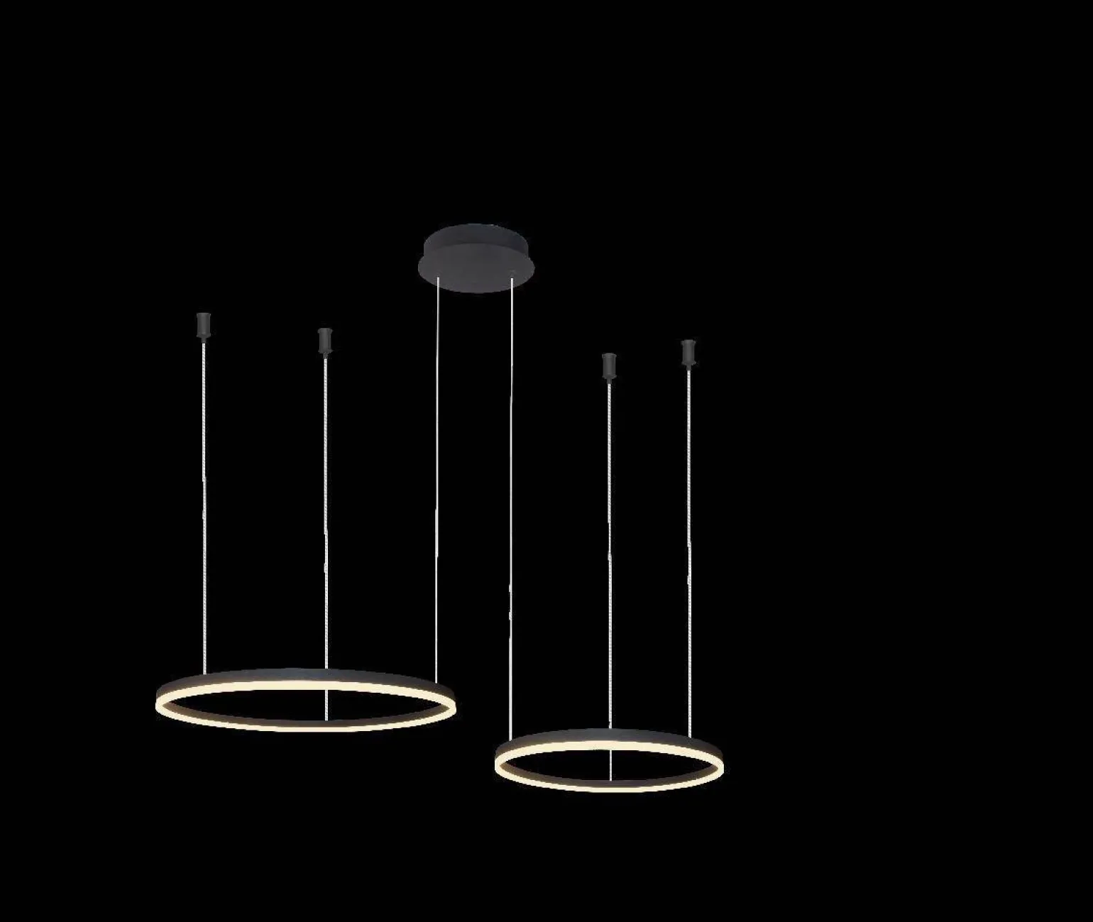 Żyrandol HALO PENDANT 80+60 CCT BK + REMOTE CONTROL (AZ4978) - Azzardo