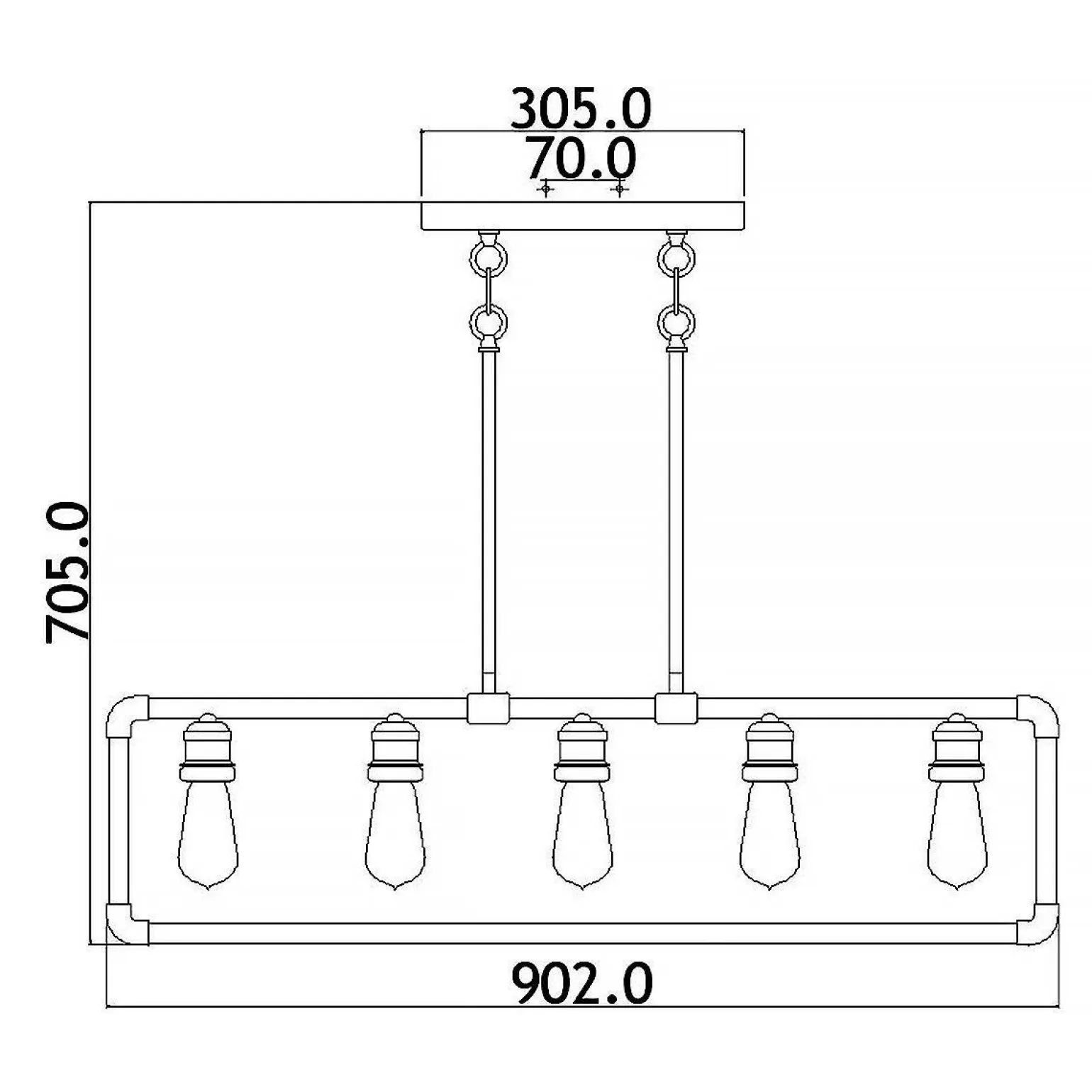 Żyrandol Imahn (KL-IMAHN-ISLE) - Elstead Lighting