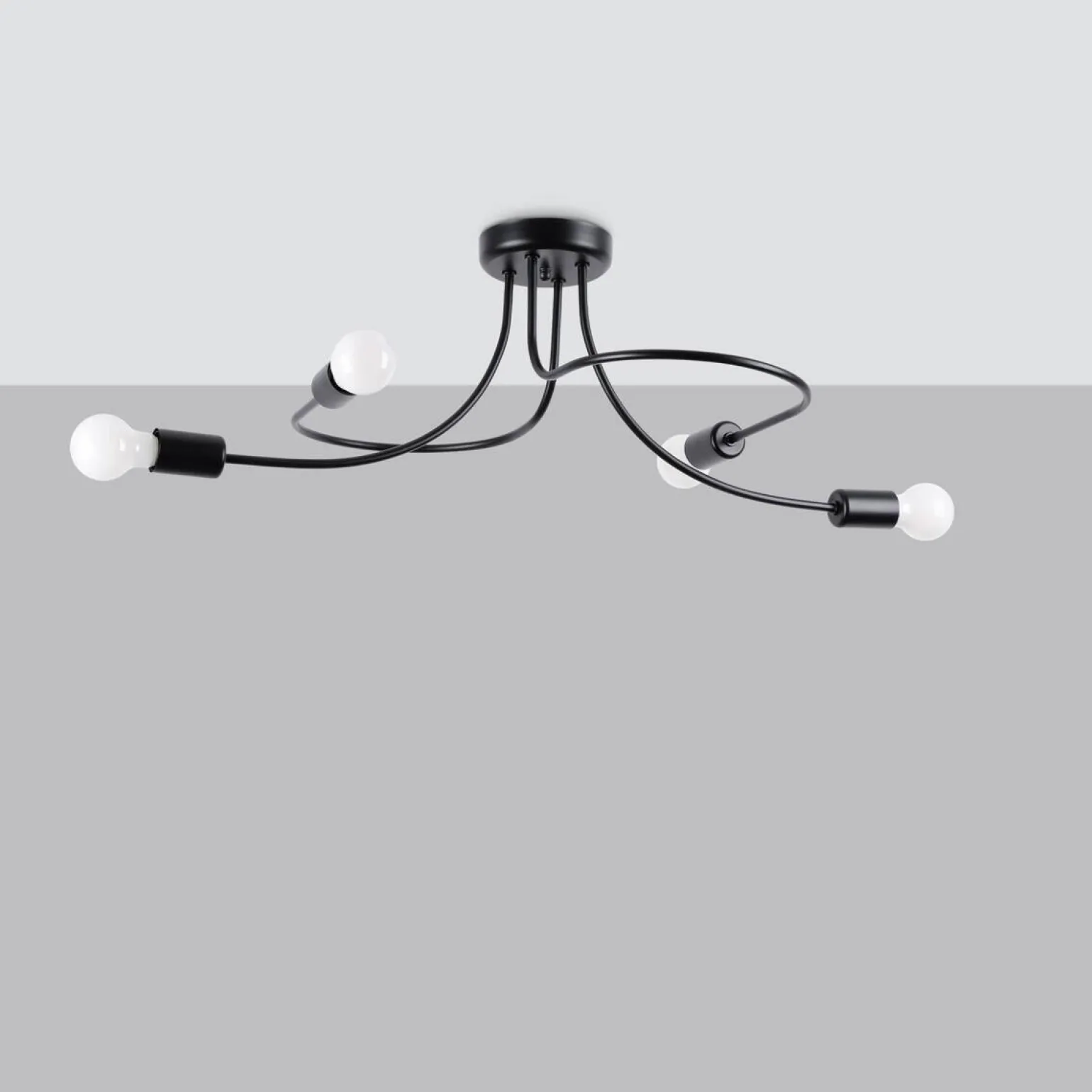 Żyrandol LEVAR 4 czarny (SL.1455) - Sollux Lighting