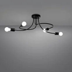 Żyrandol LEVAR 4 czarny (SL.1455) - Sollux Lighting