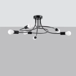 Żyrandol LEVAR 6 czarny (SL.1456) - Sollux Lighting