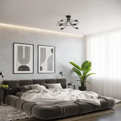 Żyrandol LEVAR 6 czarny (SL.1456) - Sollux Lighting