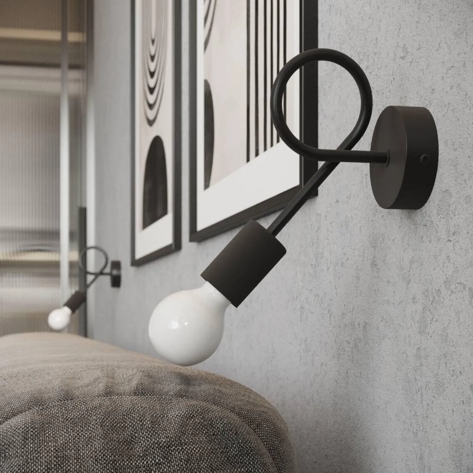 Żyrandol LEVAR 6 czarny (SL.1456) - Sollux Lighting