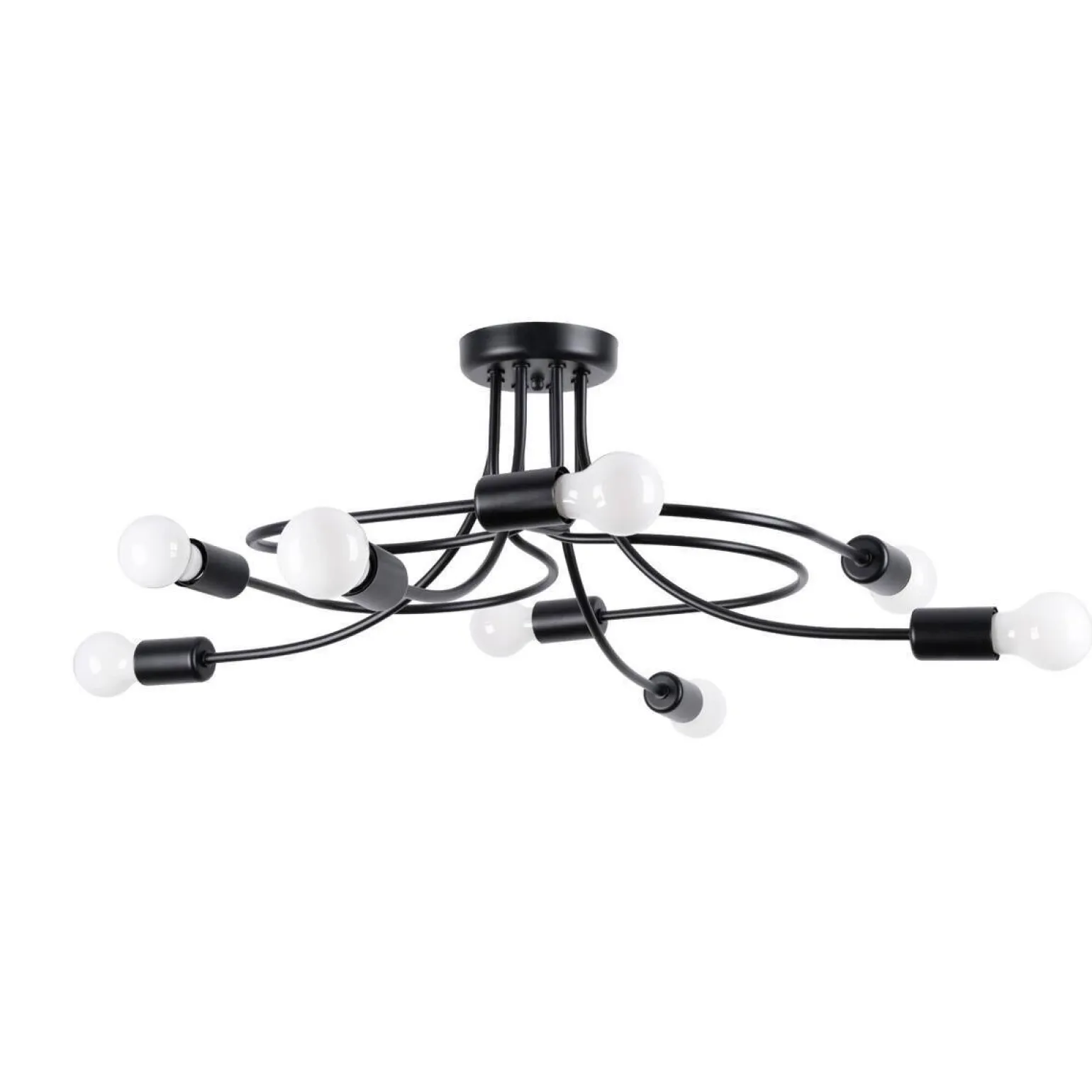 Żyrandol LEVAR 8 czarny (SL.1457) - Sollux Lighting