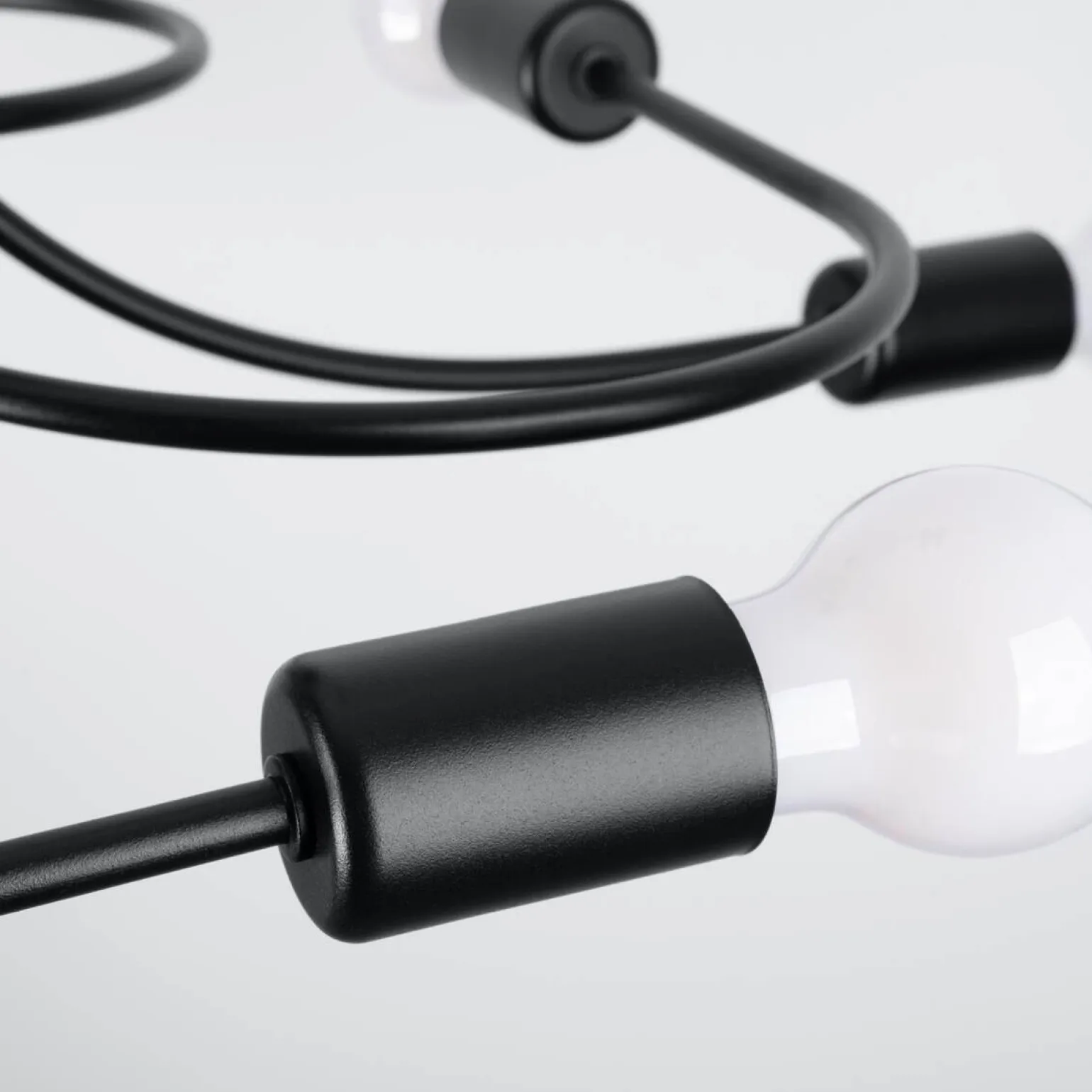 Żyrandol LEVAR 8 czarny (SL.1457) - Sollux Lighting