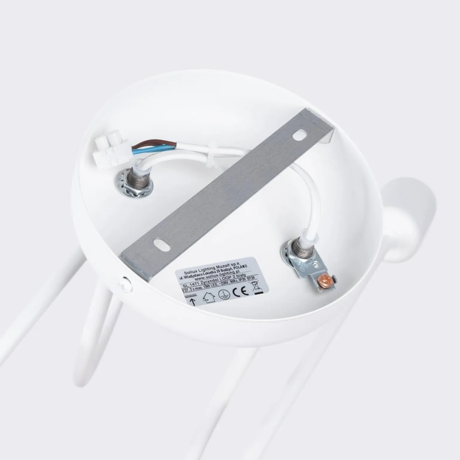 Żyrandol LOOP 2 biały (SL.1471) - Sollux Lighting