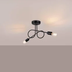 Żyrandol LOOP 2 czarny (SL.1472) - Sollux Lighting