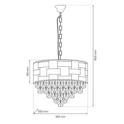 Żyrandol LUXURIA 9 (ML8895) - Milagro