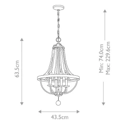 Żyrandol Nori (FE-NORI4-DWZ) - Elstead Lighting