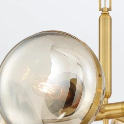 Żyrandol Nottingham - 5 źródeł światła - Antyczny mosiądz (QN-NOTTINGHAM-5P-AB) - Quintiesse