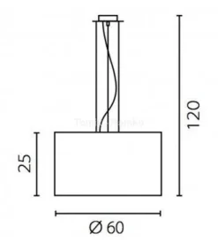 Żyrandol ONDE 60 (67840 - Ramko) - żyrandol