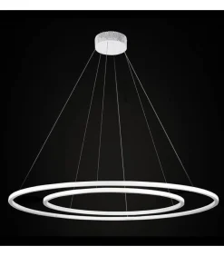 Żyrandol podwójny Echo 90 + 120 Kol. Szary 4000 - Ramko