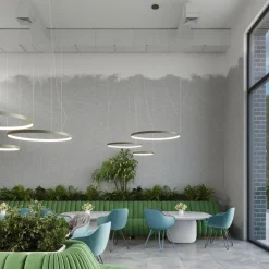 Żyrandol RIO 3 55/78/110 zielona oliwka LED 4000K (TH.382) - Thoro Lighting