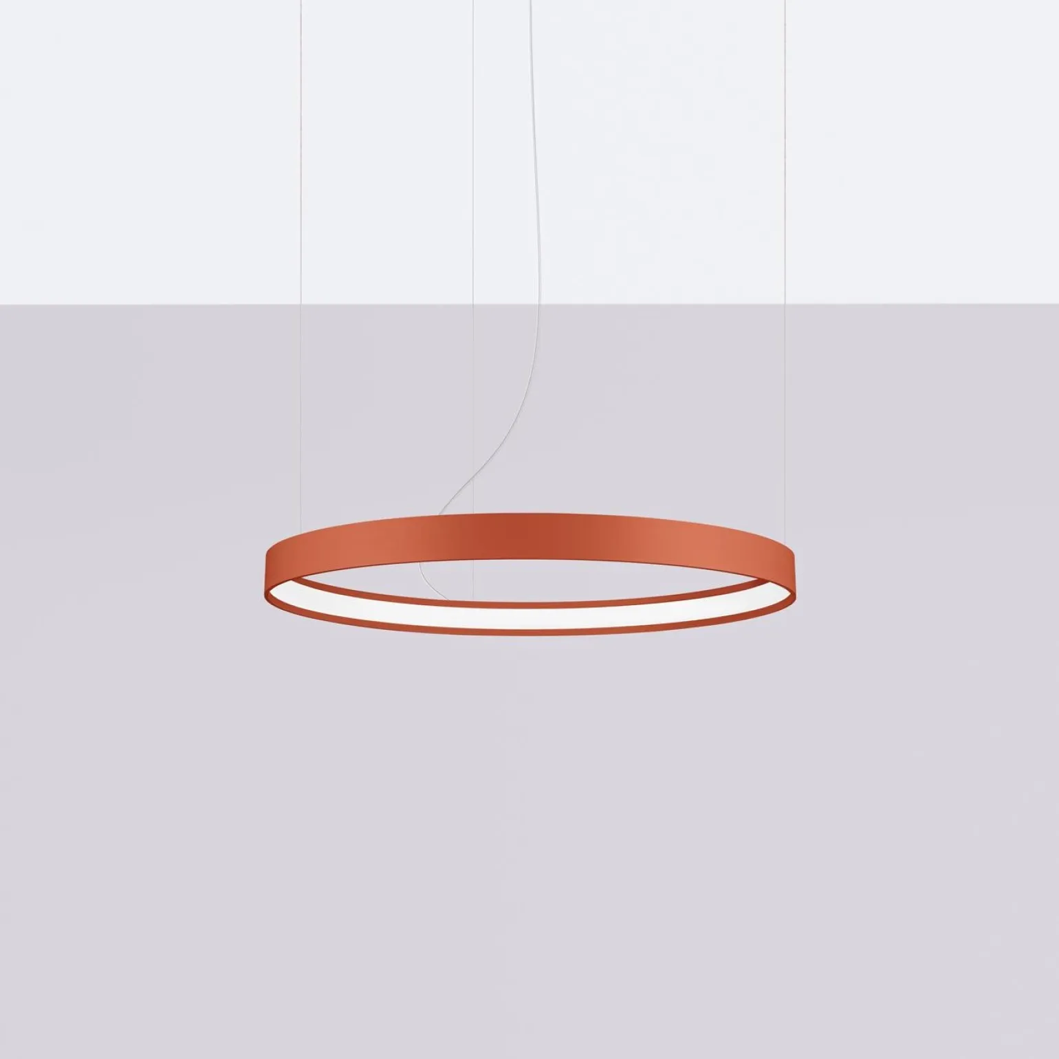 Żyrandol RIO 55 ochra czerwona LED 4000K (TH.398) - Thoro Lighting