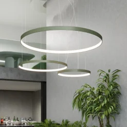 Żyrandol RIO 110 zielona oliwka LED 3000K (TH.375) - Thoro Lighting