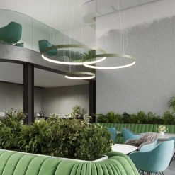 Żyrandol RIO 78 zielona oliwka LED 4000K (TH.377) - Thoro Lighting