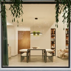 Żyrandol RIO BIO 78 czarny LED 4000K (TH.552) - Thoro Lighting