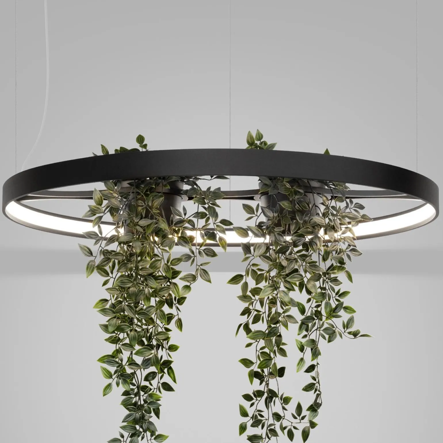 Żyrandol RIO BIO 78 czarny LED 4000K (TH.552) - Thoro Lighting