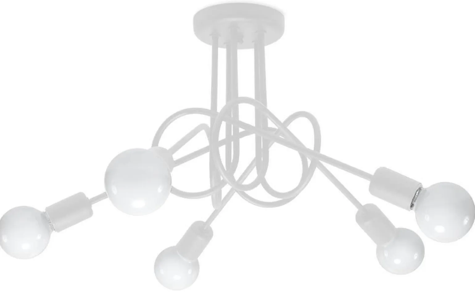 Żyrandol SUPEŁ 5 biały (SL.1432) - Sollux Lighting