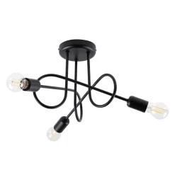 Żyrandol SUPEŁ 3 czarny (SL.1434) - Sollux Lighting