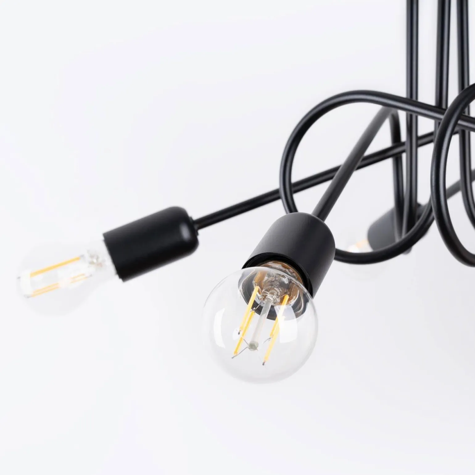 Żyrandol SUPEŁ 5 czarny (SL.1435) - Sollux Lighting