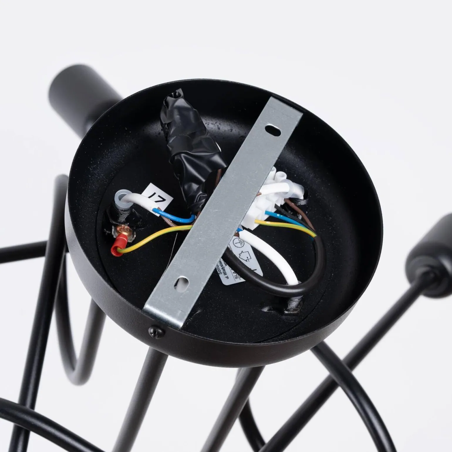 Żyrandol SUPEŁ 5 czarny (SL.1435) - Sollux Lighting