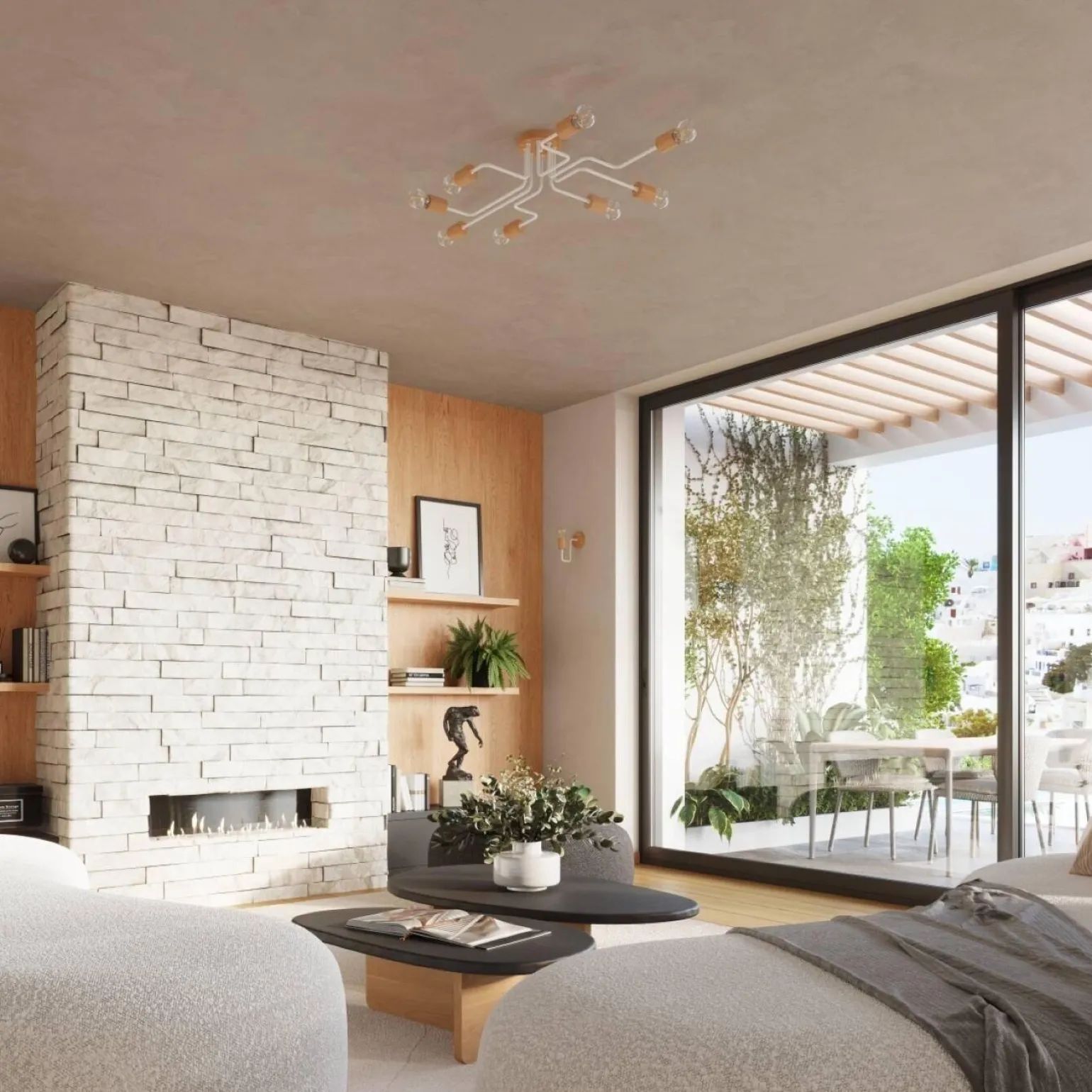 Żyrandol TIMBO 4 biały (SL.1665) - Sollux Lighting