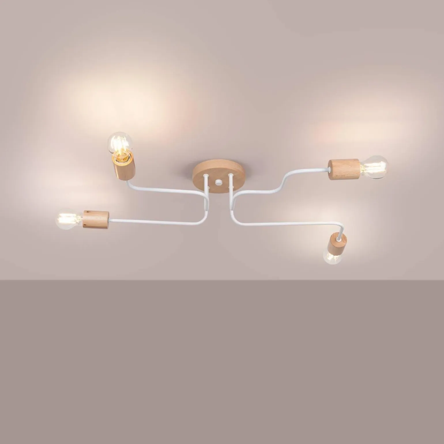 Żyrandol TIMBO 4 biały (SL.1665) - Sollux Lighting