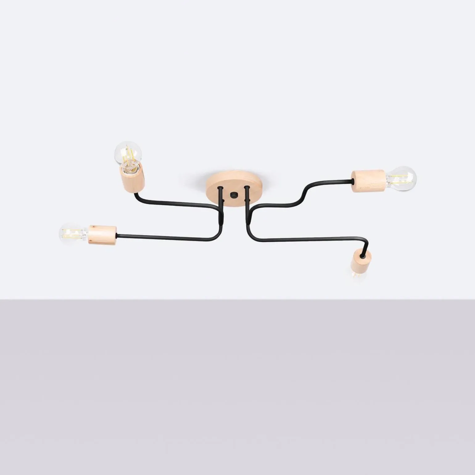 Żyrandol TIMBO 4 czarny (SL.1669) - Sollux Lighting