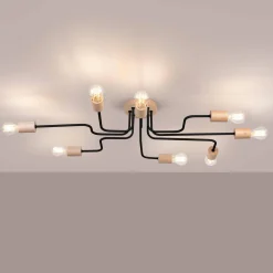 Żyrandol TIMBO 8 czarny (SL.1671) - Sollux Lighting