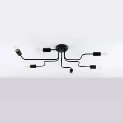 Żyrandol VECTOR 6 czarny (SL.1447) - Sollux Lighting