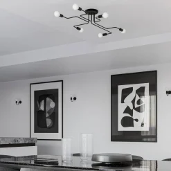 Żyrandol VECTOR 6 czarny (SL.1447) - Sollux Lighting