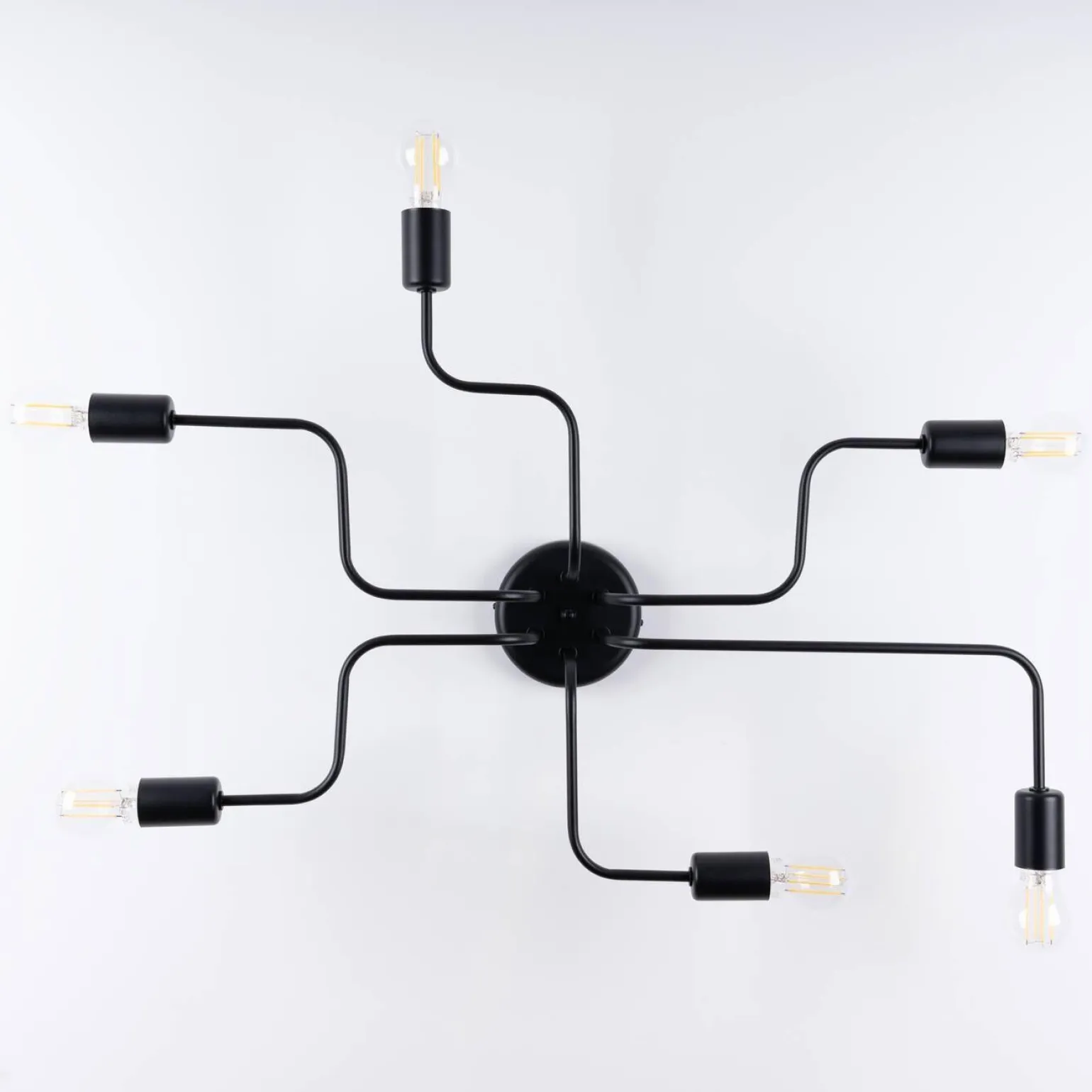 Żyrandol VECTOR 6 czarny (SL.1447) - Sollux Lighting