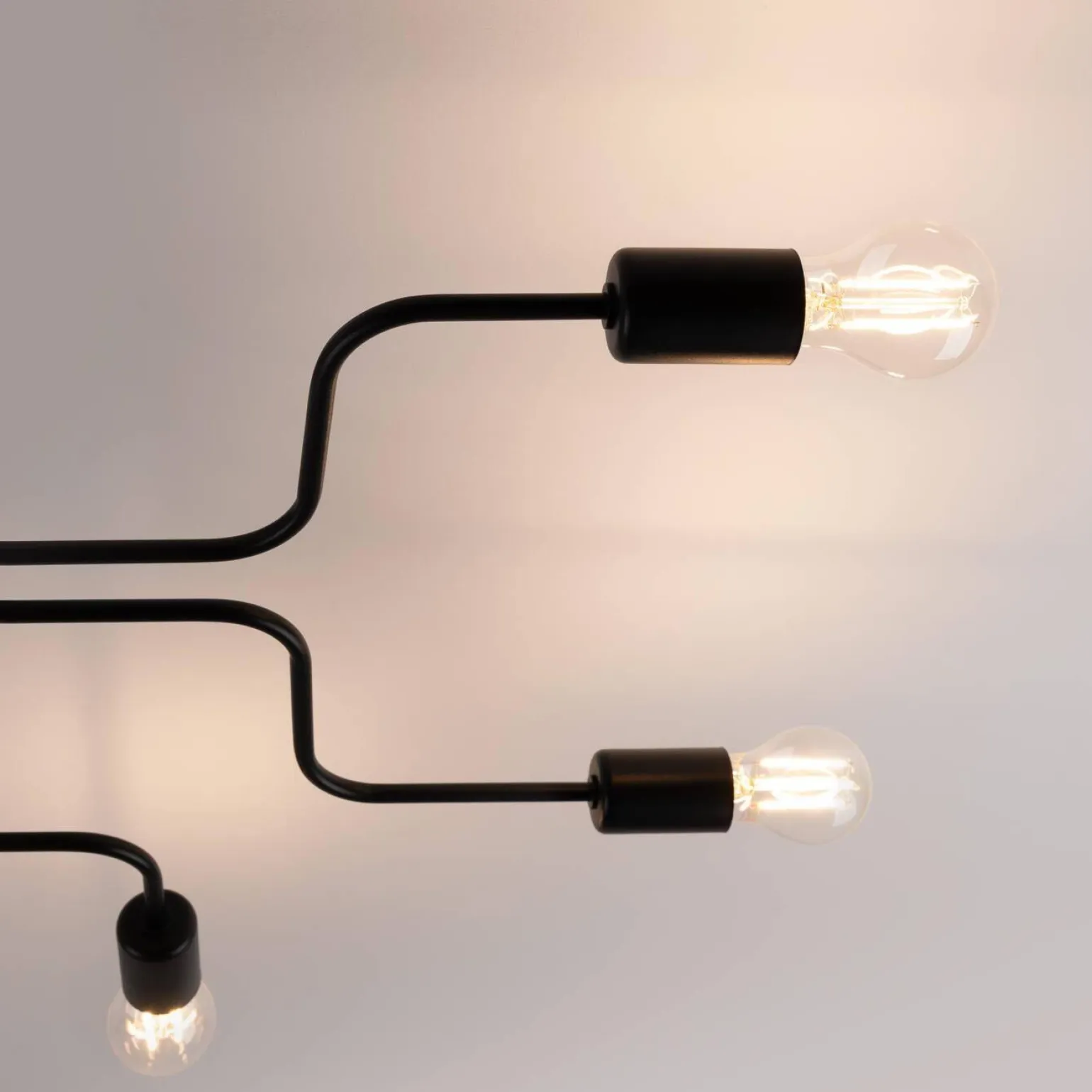 Żyrandol VECTOR 6 czarny (SL.1447) - Sollux Lighting