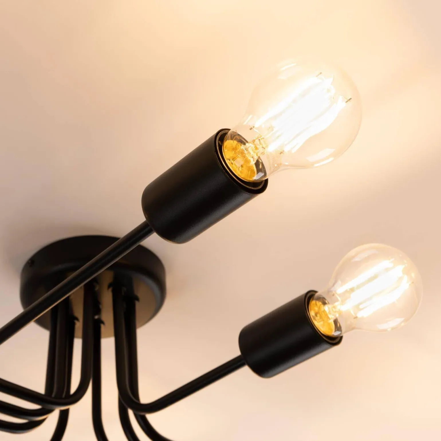 Żyrandol VECTOR 8 czarny (SL.1448) - Sollux Lighting