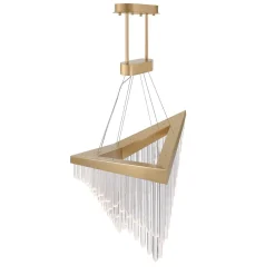 Żyrandol Vivien - Szczotkowane złoto (QN-VIVIEN-P-L-BG) - Quintiesse