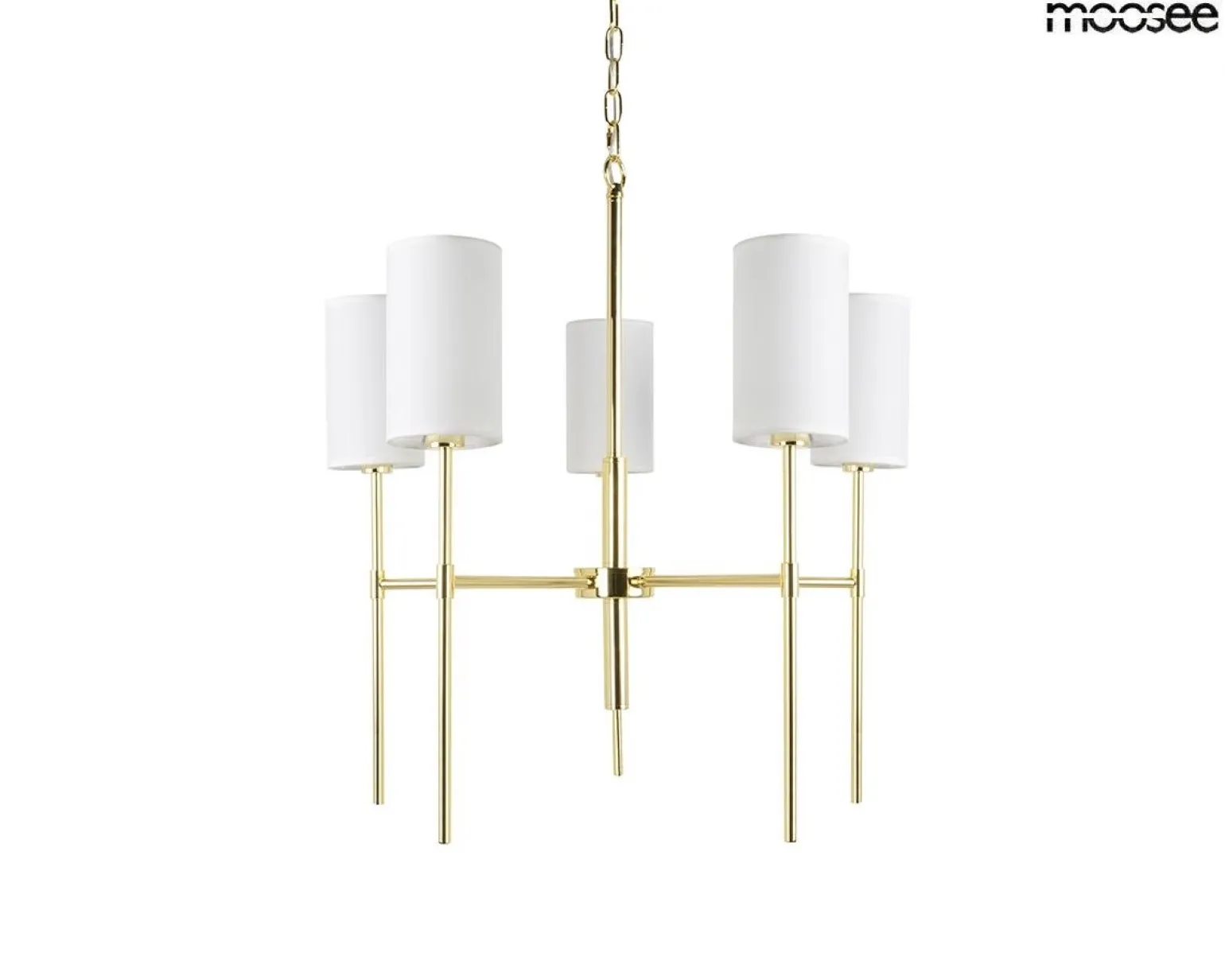 Żyrandol świecznikowy MOOSEE IMPERIO 5 złota (MSE1501100576) - Moosee