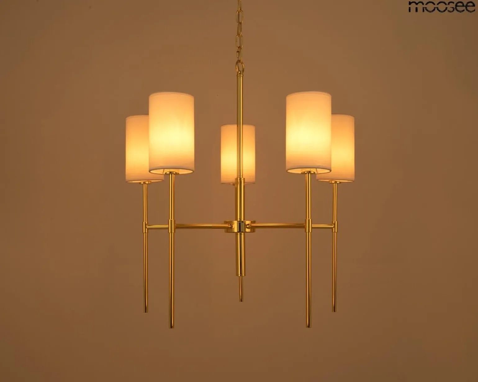 Żyrandol świecznikowy MOOSEE IMPERIO 5 złota (MSE1501100576) - Moosee