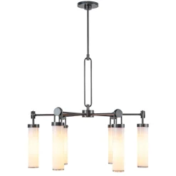 Żyrandol Wynwood - 6 źródeł światła - Miejski brąz (QN-WYNWOOD6-UBZ) - Quintiesse