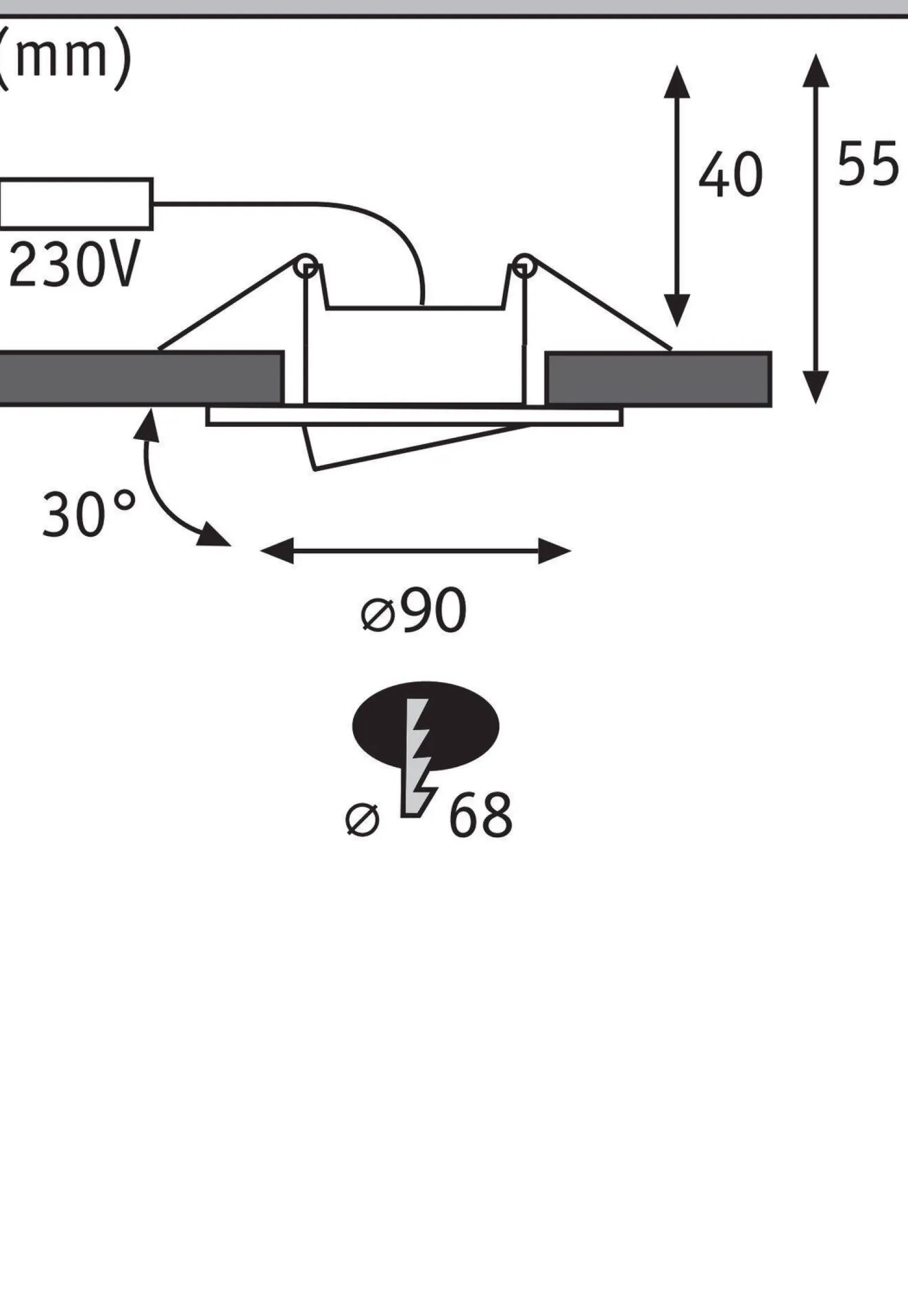 Zestaw 10 Opraw wbudowanych, 3- stopniowa regulacja barwy, 550lm, Biała (PL98197) - PAULMANN