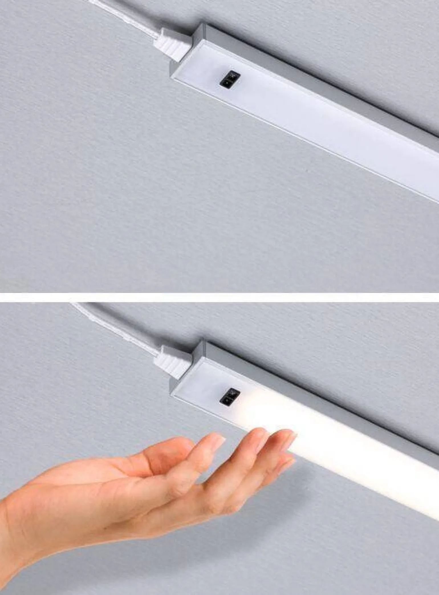 Zestaw opraw podszafkowych SET LINE DIM PIR 2x4W 2x350lm 350mm 3000K 230V/24V biały matowy / aluminium (PL98624) - PAULMANN