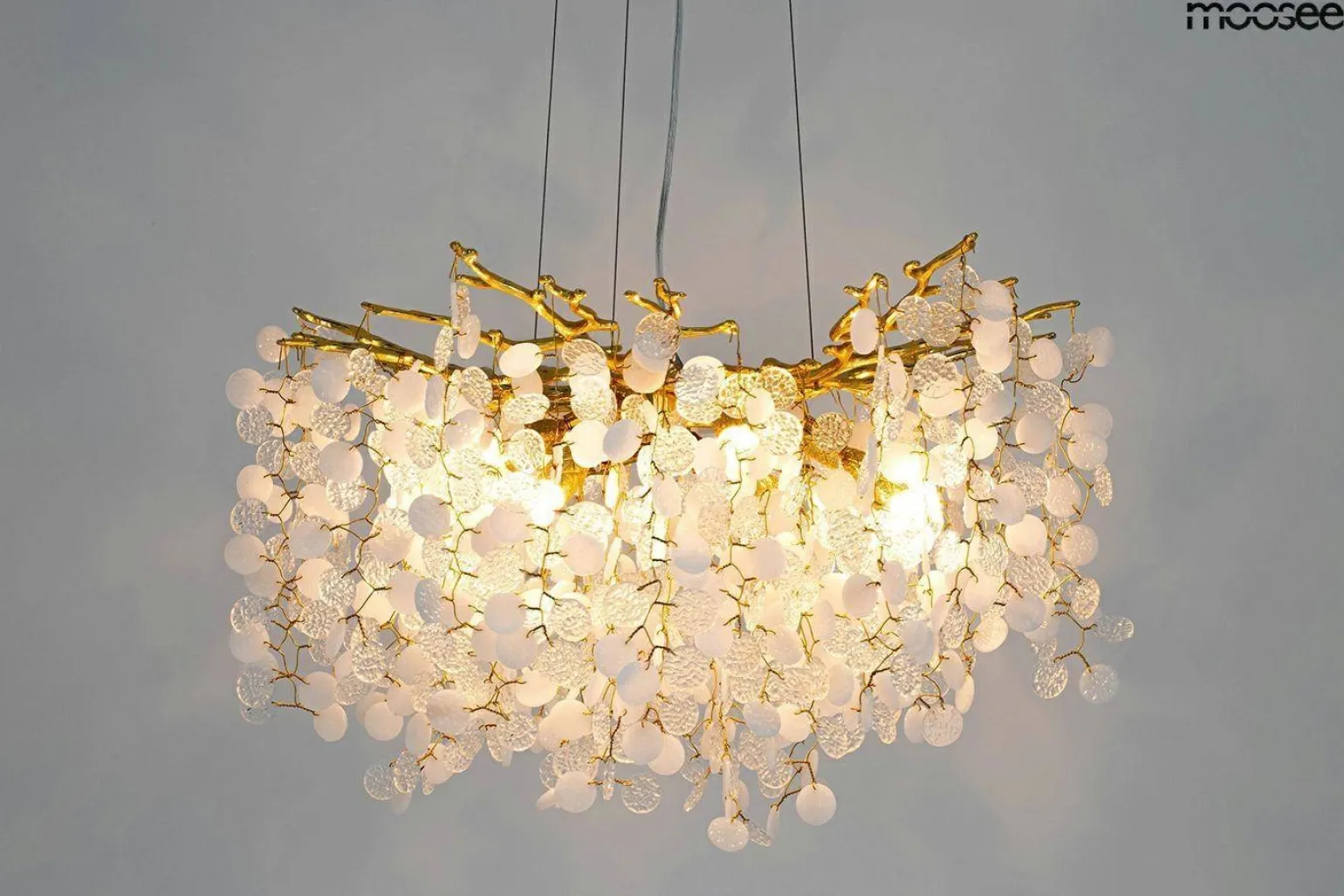 Złota lampa wisząca RIVIERA 60 (MSE010100391) - Moosee