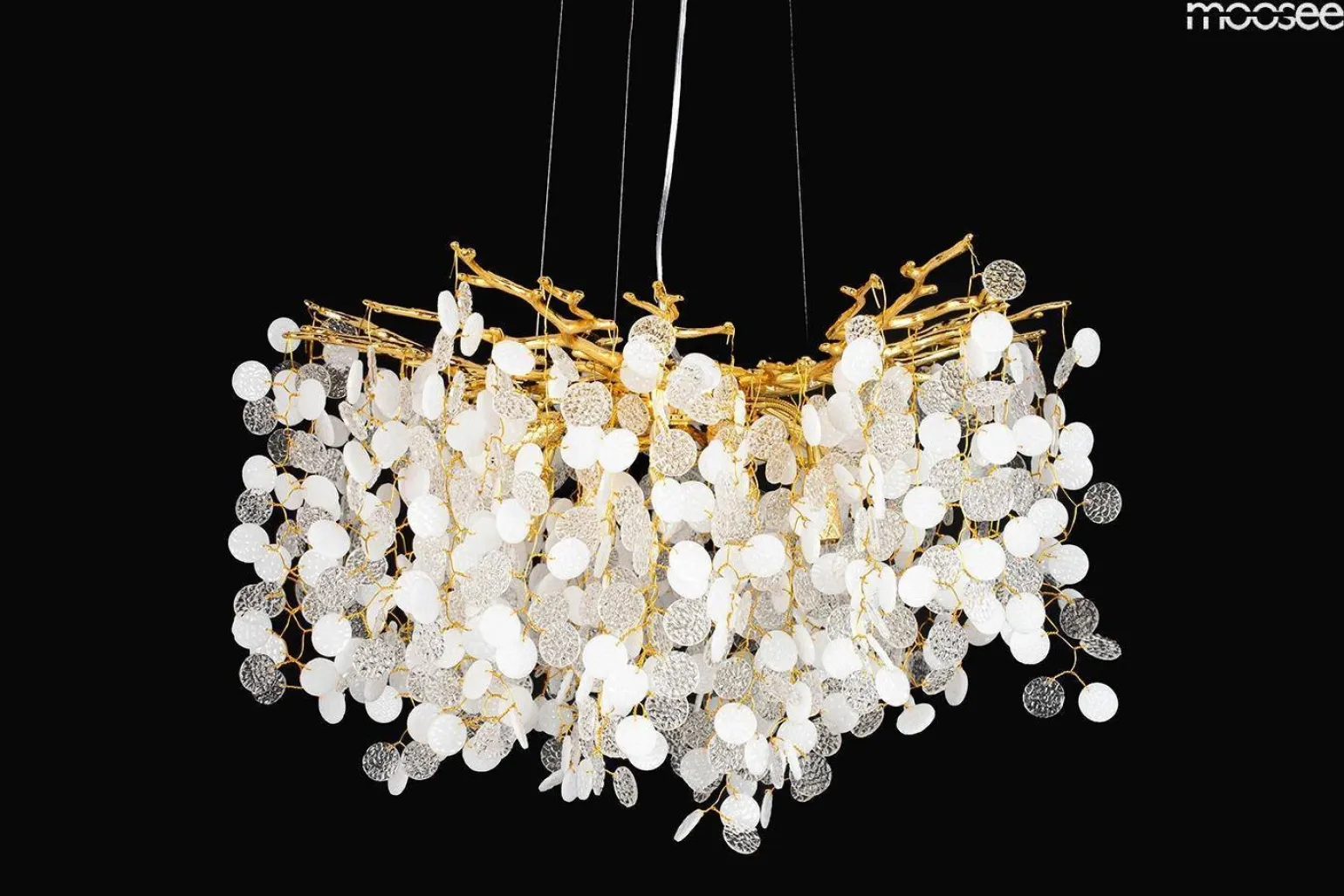 Złota lampa wisząca RIVIERA 60 (MSE010100391) - Moosee