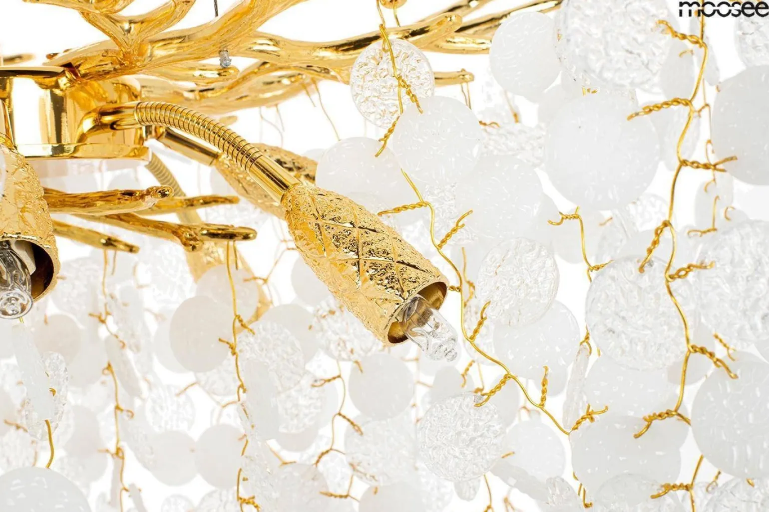 Złota lampa wisząca RIVIERA 60 (MSE010100391) - Moosee